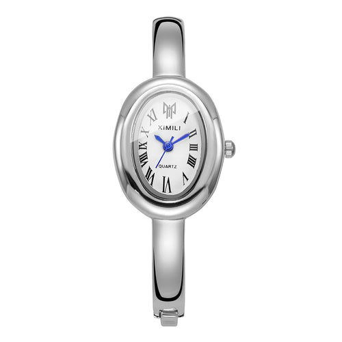Elegant Oval Roma Dial Women Quartz Watch Fashion Bracelet Strap