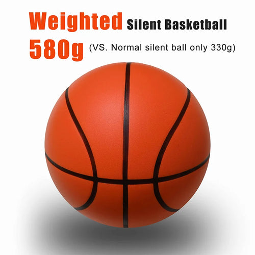 Silent Basketball Size 7#(29.5")6#/5# Dribbling Indoor Grooved Airless