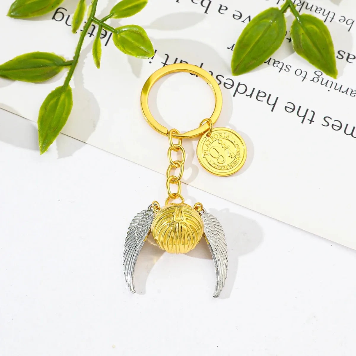 Keychain Golden Snitch Pendant Fashion Trend Backpack Accessory for