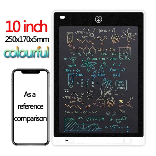 10/12/inch LCD Writing Tablet Drawing Board Kids Graffiti Sketchpad