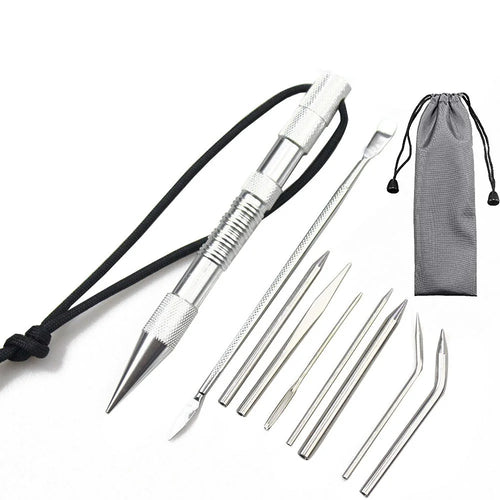 Multifunctional Paracord FID Tool Kit Stainless Steel Marlinspike