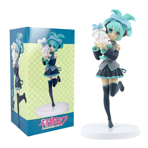 Hot 21CM Anime Hatsune Miku X Cinnamoroll Figure Anime Peripheral