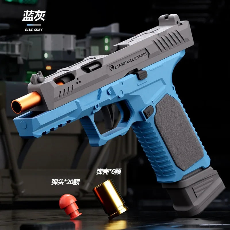 SIG17 Shell Throwing Toy Gun Continuous Firing Blowback Soft Bullet