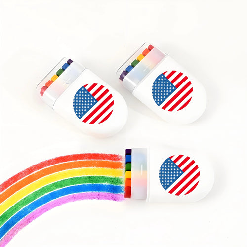 2 Pcs Rainbow Crayon Paint Color Set - Birthday Party Colorful Theme