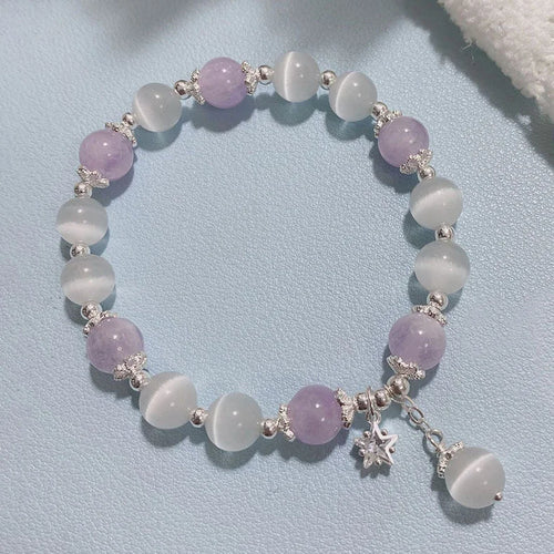 New Simple Beads Crystal Bracelet For Women Girls Korean ins Flower