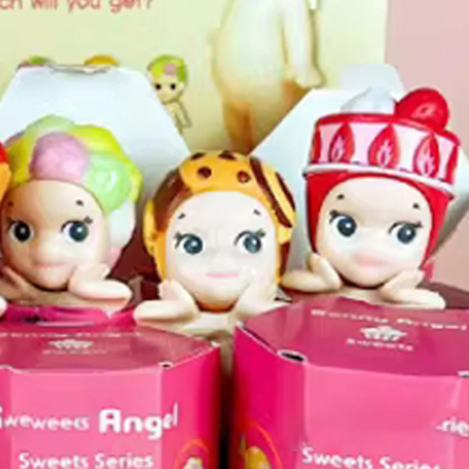 Hot Cartoon Angel Blind Box candy Doll Figuren Unboxing Fun Car