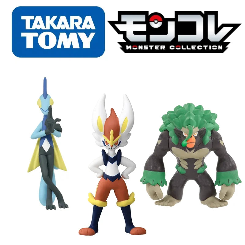 Original TOMY Pokemon Figures Sword Shield Collection  Rillaboom