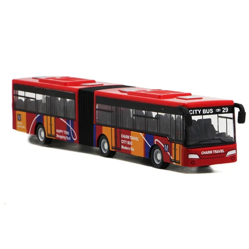 1:64 Alloy City Bus Model Vehicles City Express Bus Double Buses