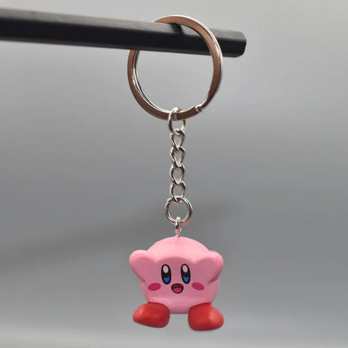 6 Models Super Cute Kawaii Kirby Figures Keychain Portable Popular