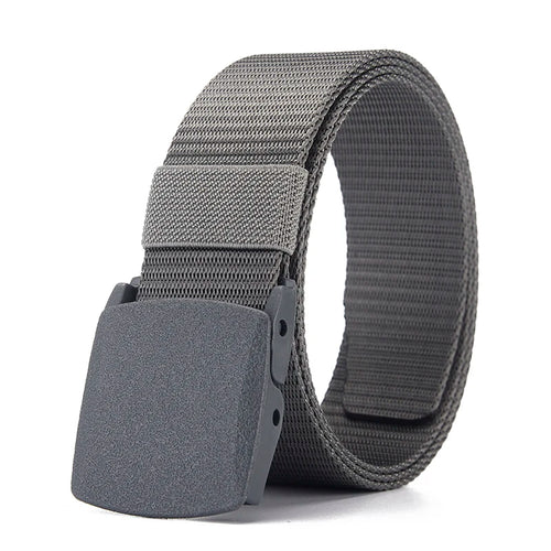 Canvas Belt with Automatic Plastic Buckle - Perfect for Outdoor Sports