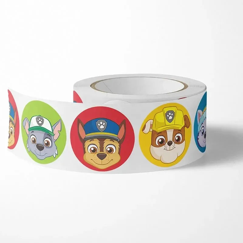 New 500PCS Paw Patrol Children's Cartoon Stickers Cute Kids Stationery