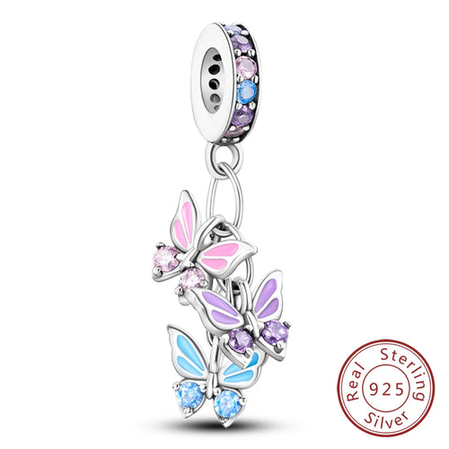 Hot Sale Charm Bead Pendant 925 Sterling Silver Firefly Love Heart