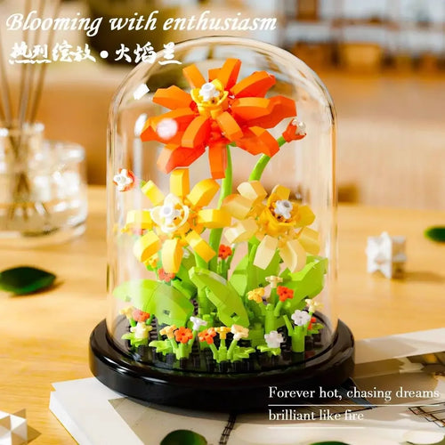 Diy Micro Flower Building Blocks Mini Bricks Particles Eternal Life