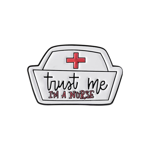 Trust Me I'm a Doctor Enamel Pin Animal Veterinarian Plague Doctor