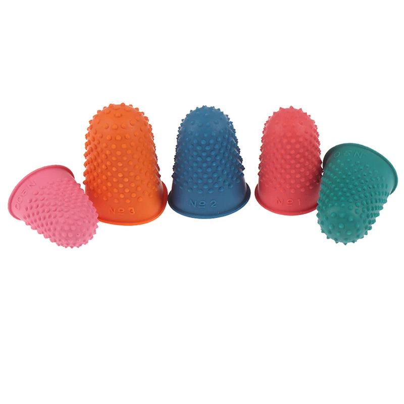 5Pcs Counting Cone Rubber Thimble Protector Sewing Quilter Finger Tip