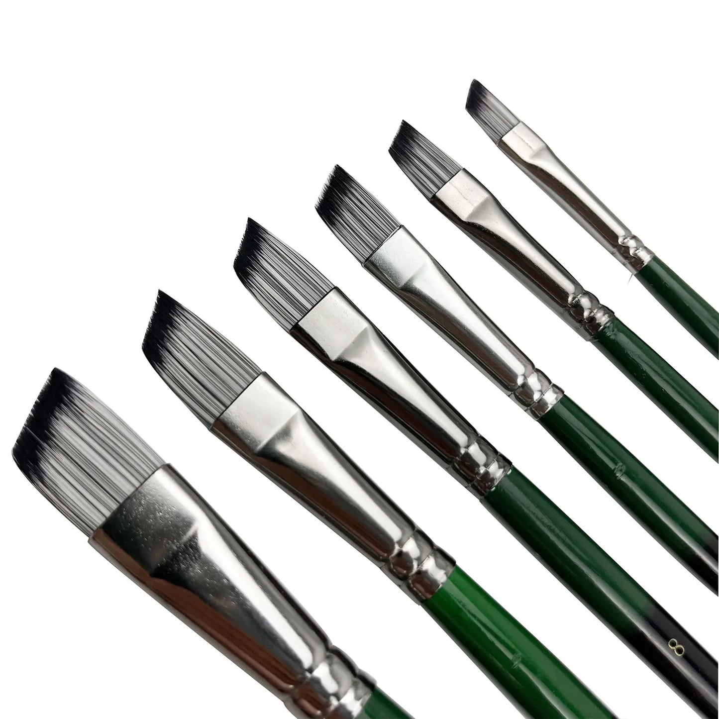 Yutiars Professional Artist Paint Brush Set - 6/24 PCS, Nylon Bristles