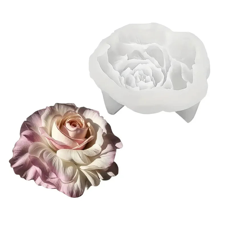 SuitableDIYCandle、Aromatherapy、Realistic Peony Flower Silicone Mold
