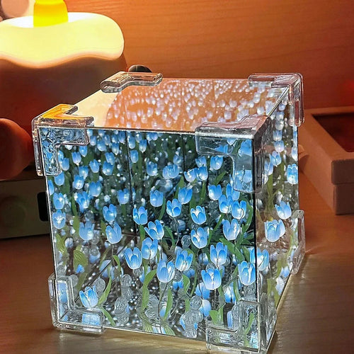 Handmade DIY Tulip Flower Cube Night Light GT Full Set of Material