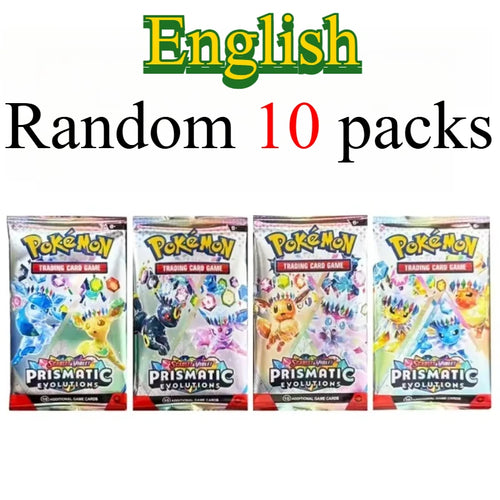 10 Pokémon Card Packs, Bright Stars,151 Prismatic Evolutions,PALDEAN