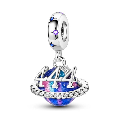 Silver Plated Mystery Star and Moon Charms Beads Fit Original Bangle