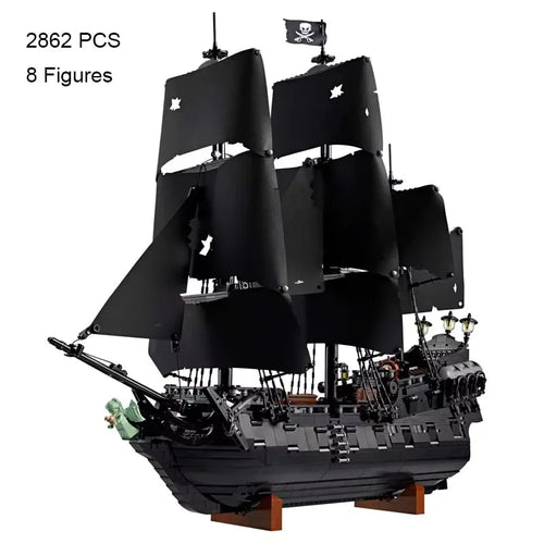 2025 NEW MOC 2862 PCS Black Pearl Pirate Ship Building Blocks Vessel