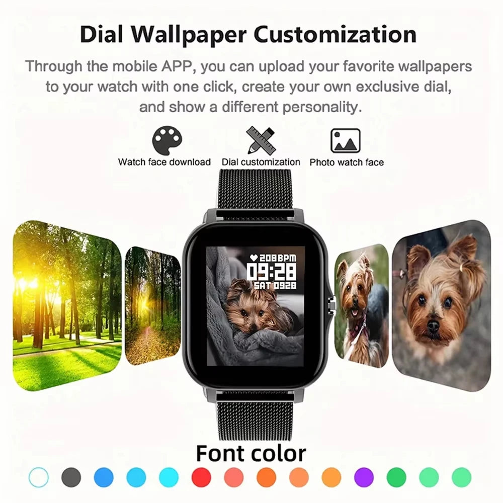 LAXASFIT 2025 New Smart Watch for Men Women Gift Full Touch Screen