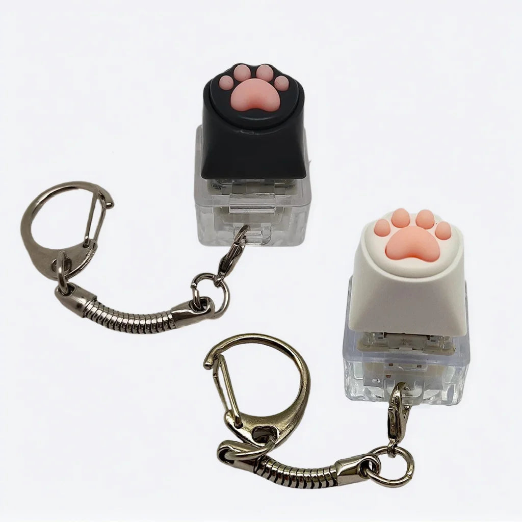 Cute Cat Claw Key Chain Key Ring Fingertip Decompression Pressure Toy