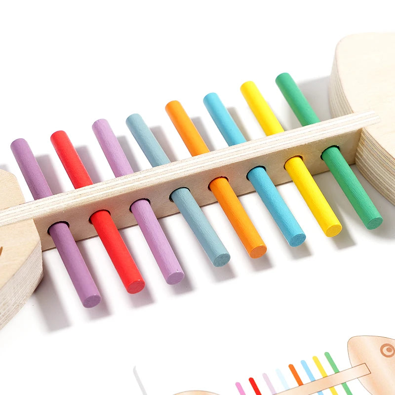 Montessori Color Matching Sensory Toys Wooden Balance Stick Fine