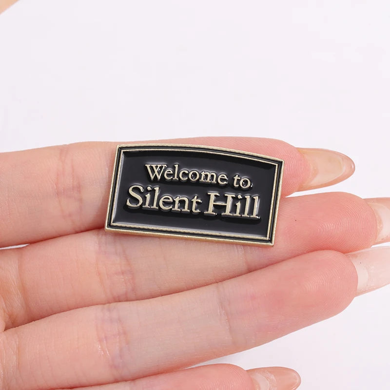 Horror Movie Tag Enamel Pins Custom Black Movie Brooches Lapel Badges