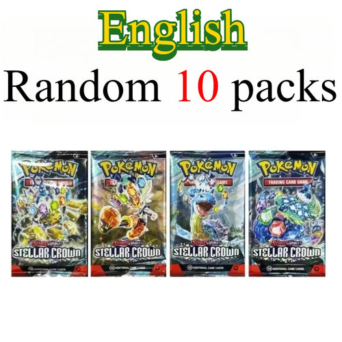 10 Pokémon Card Packs, Bright Stars,151 Prismatic Evolutions,PALDEAN