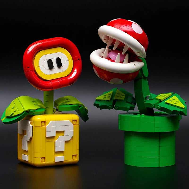 2024 NEW MOC Chomper Plant Model Fit Flame Flower Assembled Building