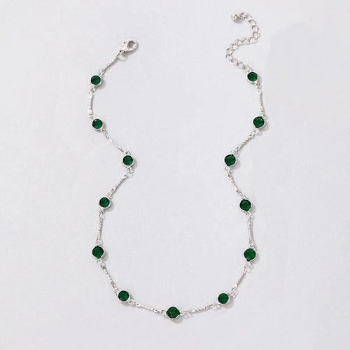 Fashion Simple Candy Color Tassel Necklace for Women Aesthetic