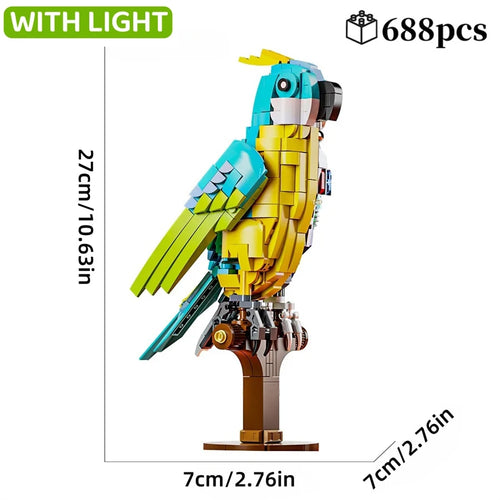 Mechanical Shark Building Set, Sea Life Crocodile Parrot Mantis