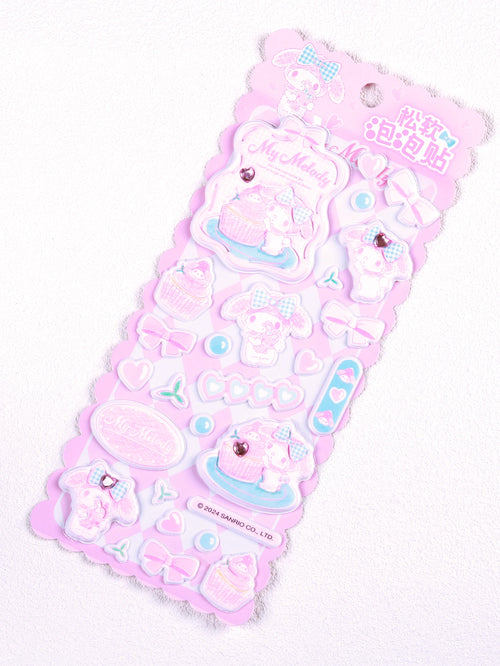 Embossed gemstone stickers Sanrio 3D crystal candy stickers, suitable