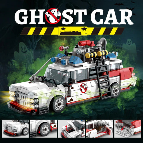 Mini Ghost Racing Car Building Blocks 562PCS MOC Model Car Bricks DIY
