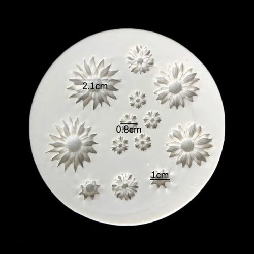 1pc Flower Silicone Mould Bouquet Polymer Clay Flower Casting Mold For