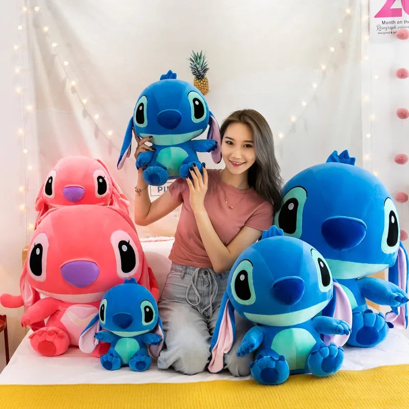 20-60cm Giant Size Lilo & Stitch Couple Models Cartoon Stuffed Plush