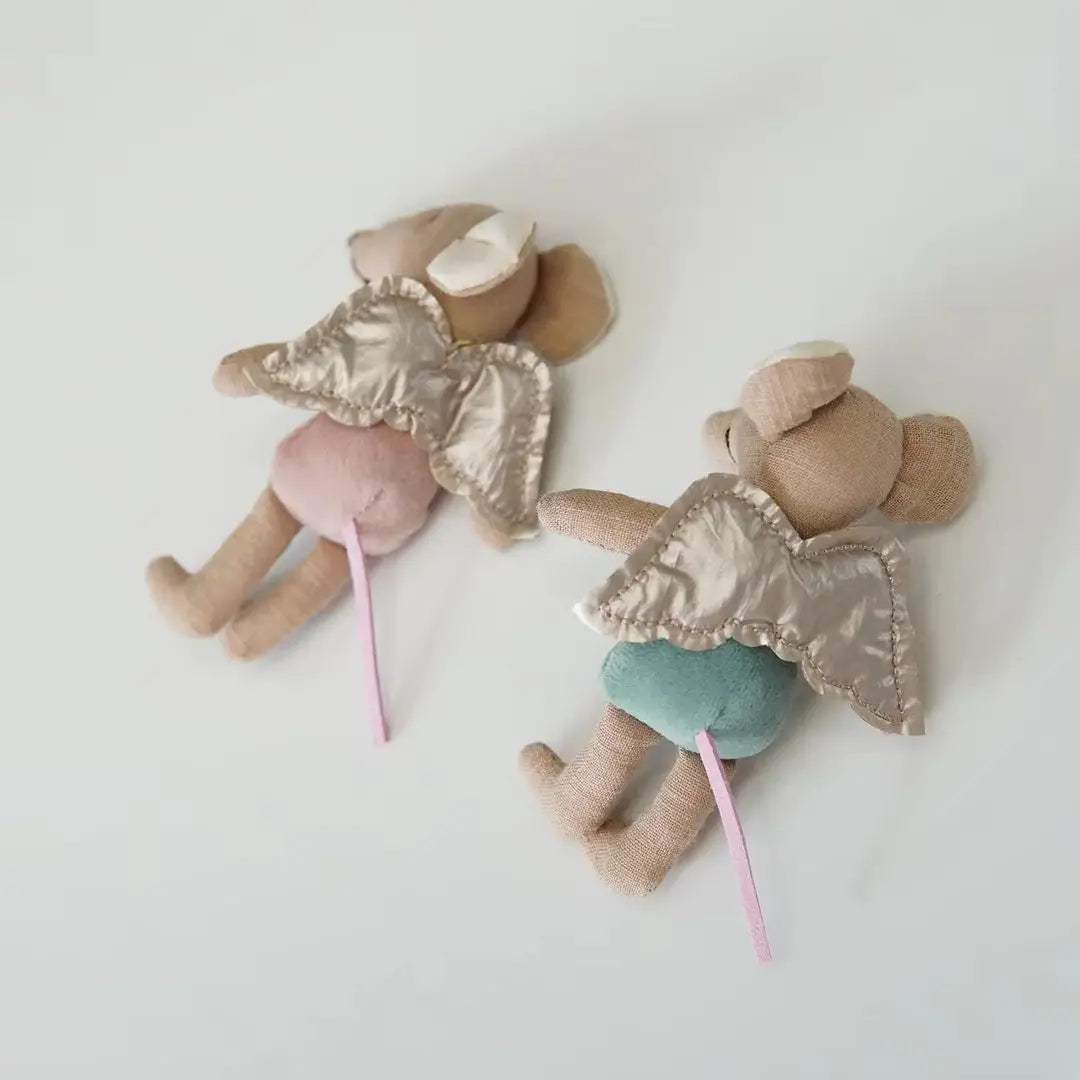 Danish fabric mouse doll cute angel wing mouse doll zodiac gift rag