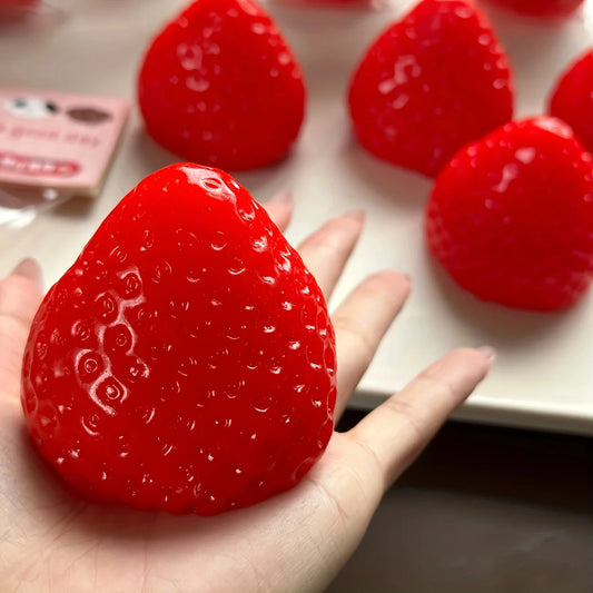 1Pc Squishy Big Strawberry Squeeze Toy Kids Soft Pinch Fruit Pop