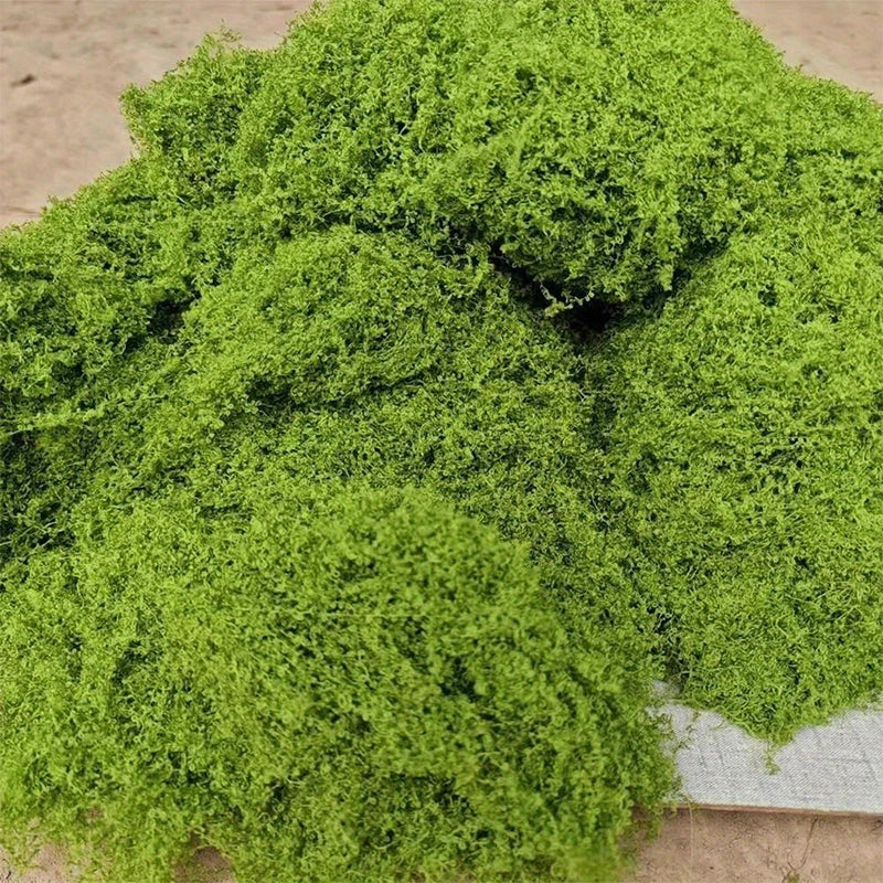 Green Fake Moss DIY Crafts Grass Artificial Moss Faux Preserved Moss