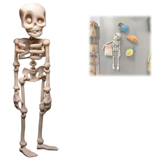 1Pc Magnetic Poseable Skull Fridge Magnet Funny Halloween Gift Easter