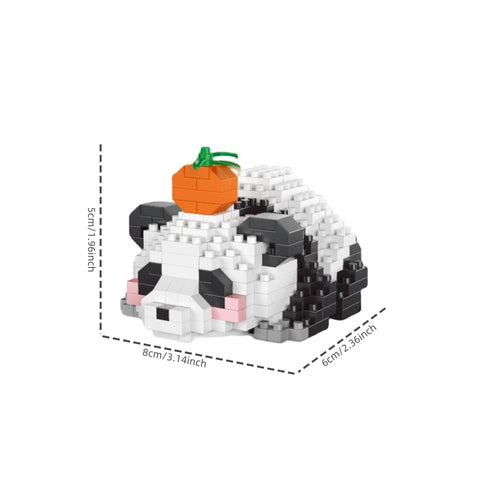 Adorable Panda-Shaped Building Blocks Toy Set: Desirable Desktop