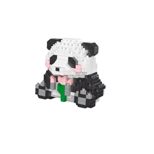 Adorable Panda-Shaped Building Blocks Toy Set: Desirable Desktop