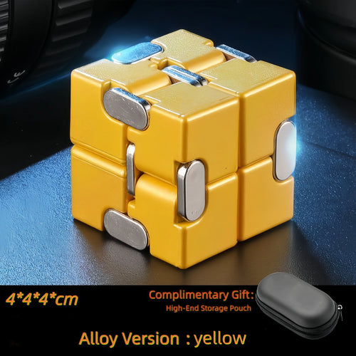 Alloy&Plastic Infinity Cube Fidget Toy Ultra-Durable Sensory Stress