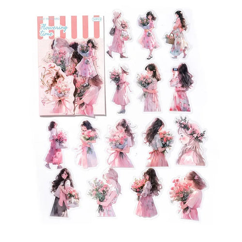 30pcs/pack Cute Cartoon Stickers DIY Scrapbooking Collage Junk Journal