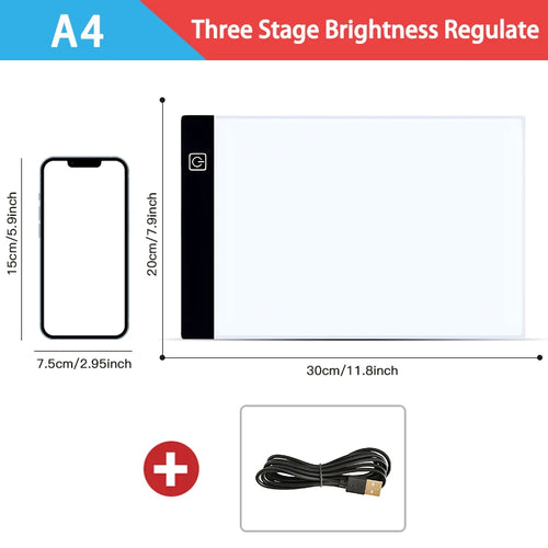 A3/A4/A5 Level Dimmable Led Drawing Copy Pad Board Children's Toy