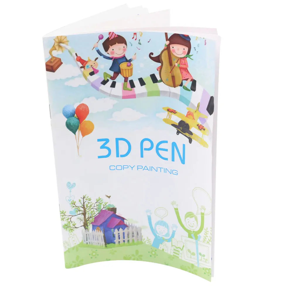3D Printing Pen Drawing Book Reusable Colorful 22/40 Patterns Thick