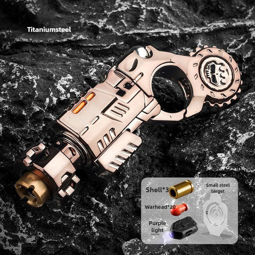 Shell-Ejecting Alloy Toy Pistol Set Stress Relief Fidget Sensory Toy