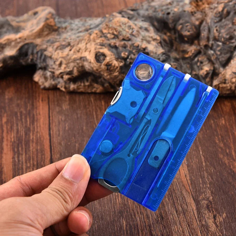Ultra Thin Pocket Multi Tool 12 In 1 Credit Card Size Outdoor Camping