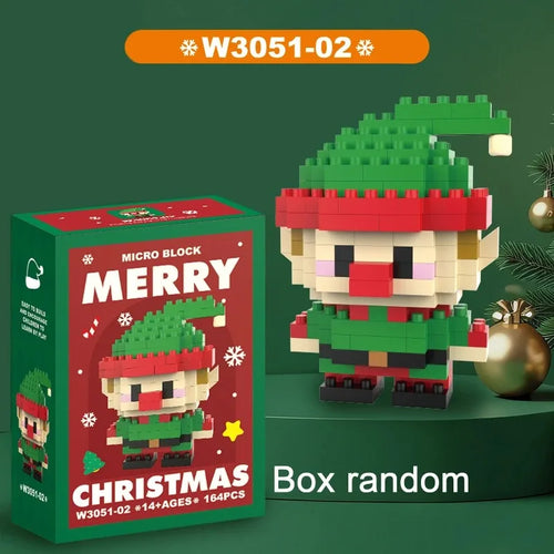 Christmas Gifts Micro Building Block Series Santa Claus Reindeer